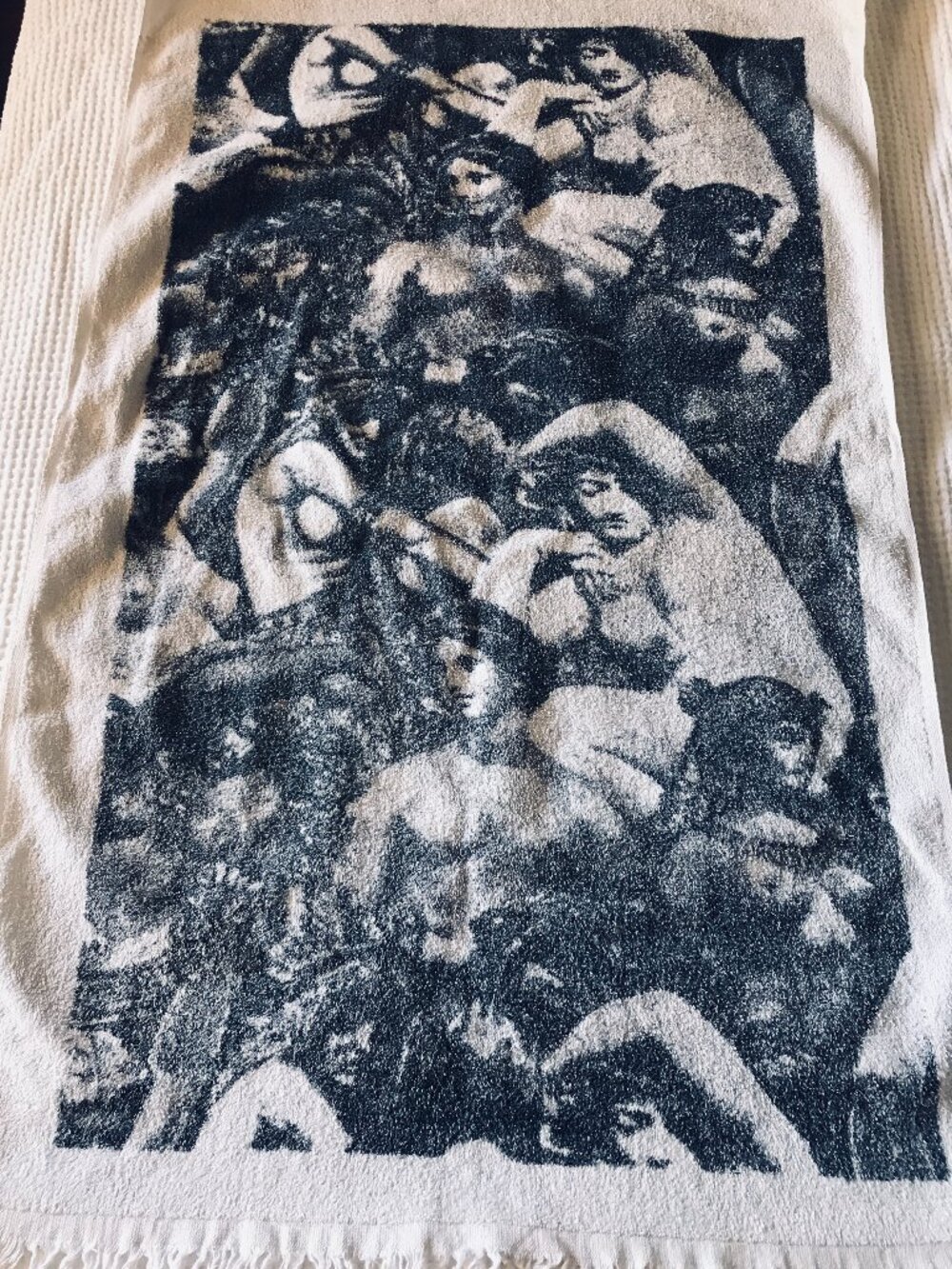 Vintage figures towel - 100% Cotton - Made in USA